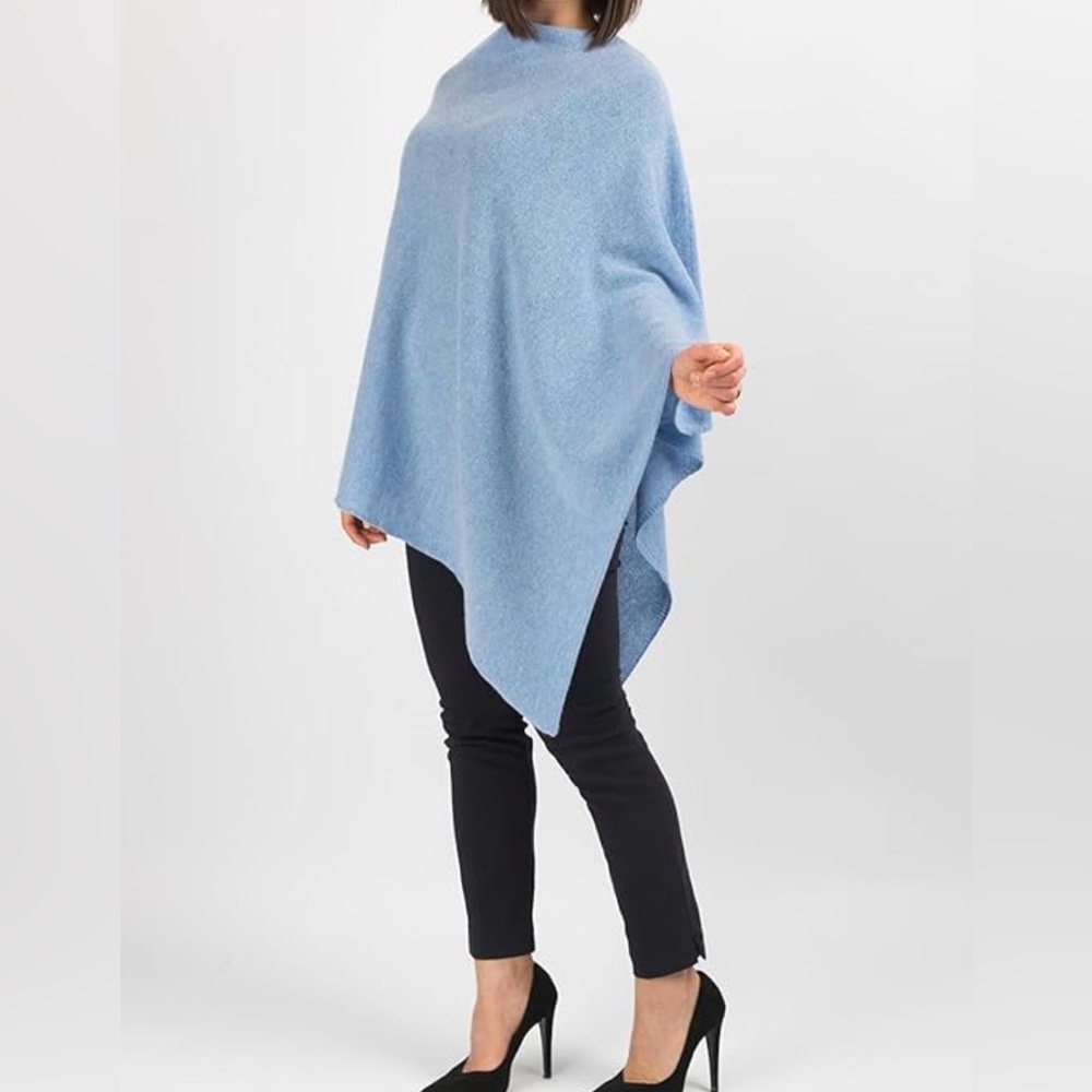Elegant Blue poncho